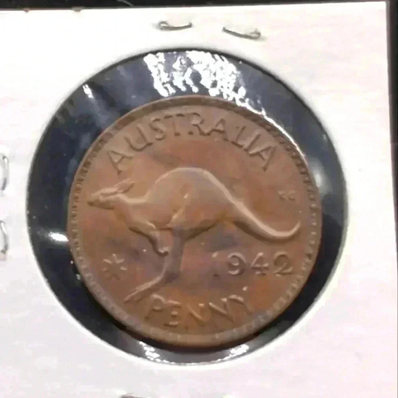 1942 Australian Penny Kangaroo Estate Piece - Picture 1 of 2